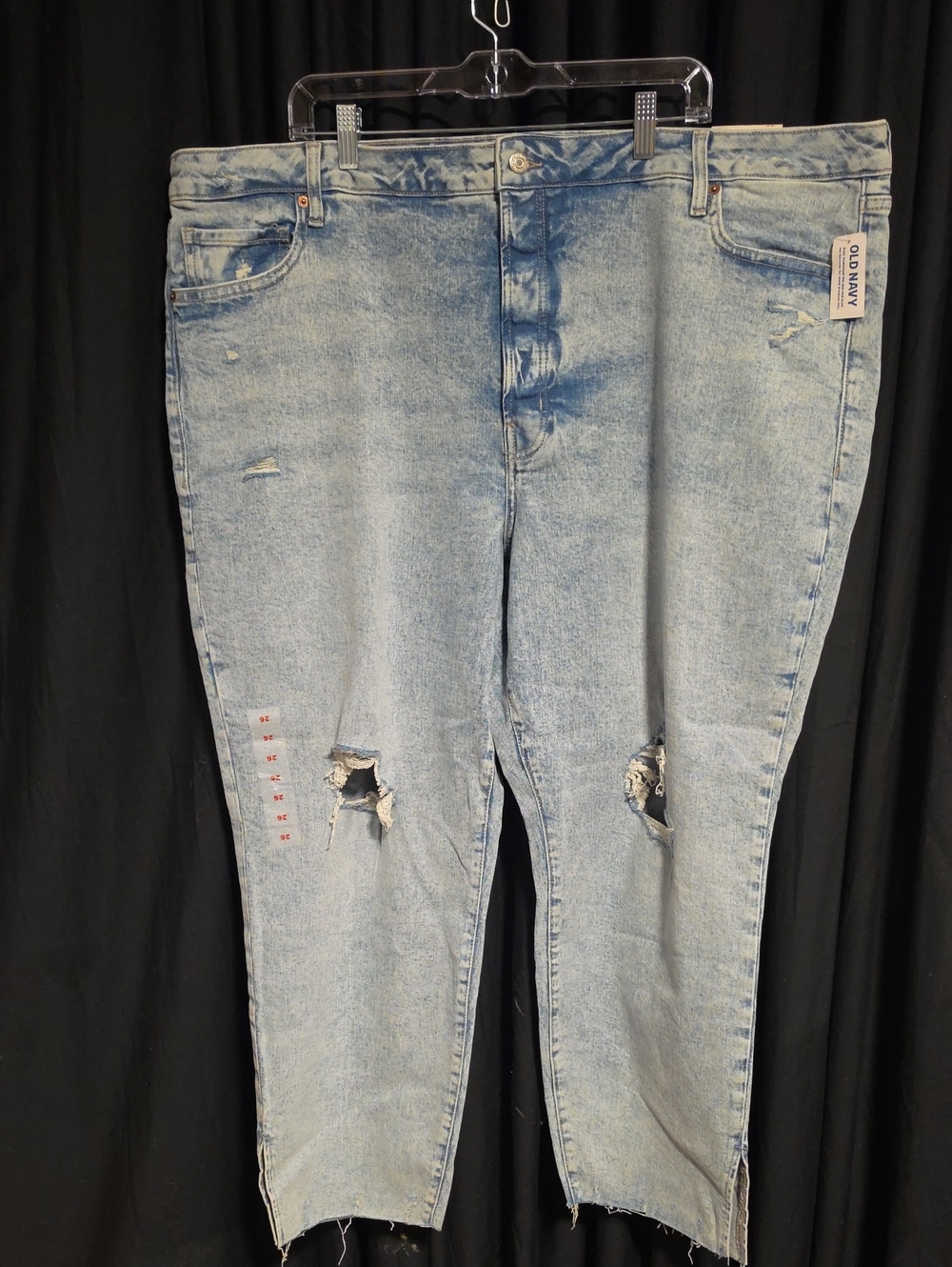 Old Navy Light Blue Boyfriend Distressed Jeans